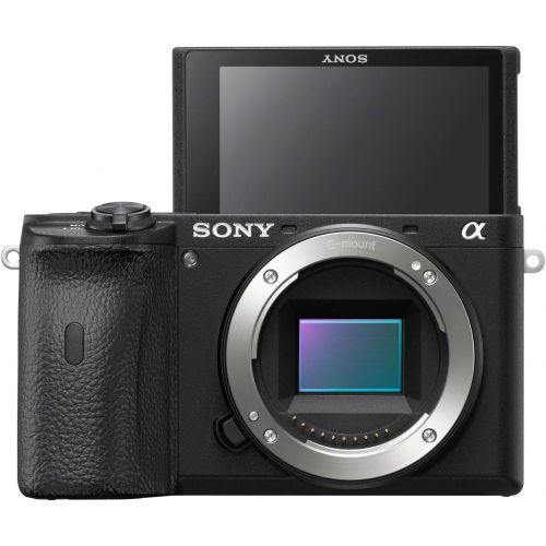 소니 Sony a6600 Mirrorless Camera 4K APS-C Camera Body ILCE-6600B Bundle with 16-55mm F2.8 Zoom G Lens SEL1655G + Deco Gear Condenser Microphone + Travel Case Bag + Photo Video Software