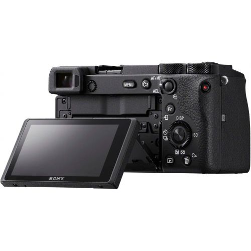 소니 Sony a6600 Mirrorless Camera 4K APS-C Body Only Interchangeable Lens Camera ILCE-6600B with Deco Gear Case + Extra Battery + Flash + Wireless Remote + 64GB Memory Card + Software +