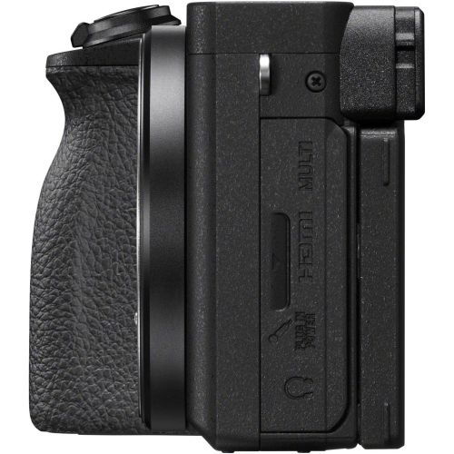 소니 Sony a6600 Mirrorless Camera 4K APS-C Body Only Interchangeable Lens Camera ILCE-6600B with Deco Gear Case + Extra Battery + Flash + Wireless Remote + 64GB Memory Card + Software +