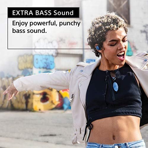 소니 Sony WF-XB700-BLUE Truly Wireless Extra Bass In-Ear Headphones (2020)