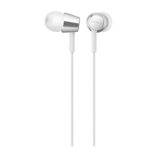 소니 Sony MDREX155AP in-Ear Earbud Headphones/Headset with mic for Phone Call, Red (MDR-EX155AP/W)