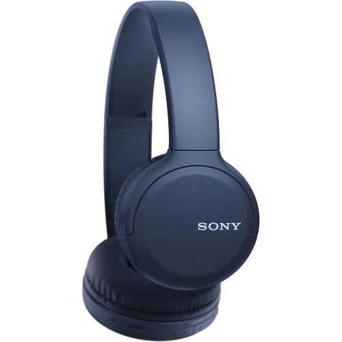 소니 Sony Wireless Headphones WH-CH510: Wireless Bluetooth On-Ear Headset with Mic for phone-call, Blue