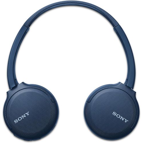 소니 Sony Wireless Headphones WH-CH510: Wireless Bluetooth On-Ear Headset with Mic for phone-call, Blue