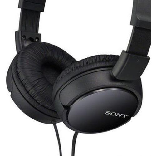 소니 Sony MDRZX110AP ZX Series Extra Bass Smartphone Headset with Mic (Black)