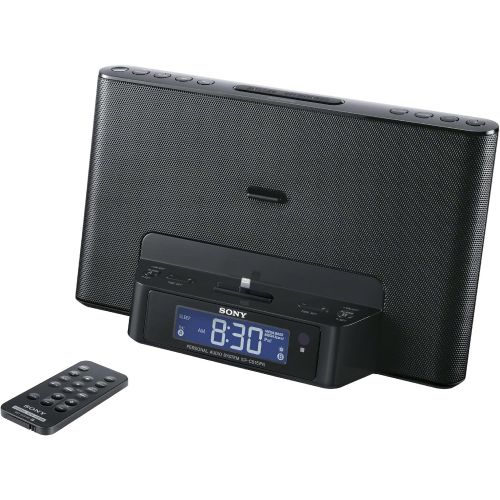 소니 [아마존베스트]Sony ICFCS15IPN Lightning iPhone/iPod Clock Radio Speaker Dock (Black) (Discontinued by Manufacturer)