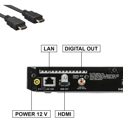 소니 [아마존베스트]Sony BDP-S3700 Blu-Ray Disc Player with Built-in Wi-Fi + Remote Control + Xtech High-Speed HDMI Cable w/Ethernet + HeroFiber Gentle Cleaning Cloth