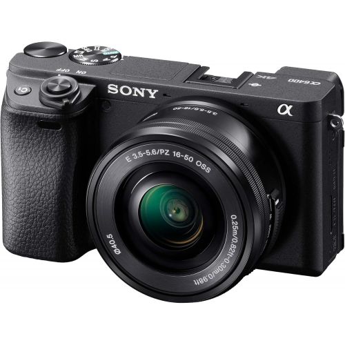 소니 [아마존베스트]Sony Alpha a6400 Mirrorless Camera: Compact APS-C Interchangeable Lens Digital Camera with Real-Time Eye Auto Focus, 4K Video, Flip Screen & 16-50mm Lens - E Mount Compatible Camer