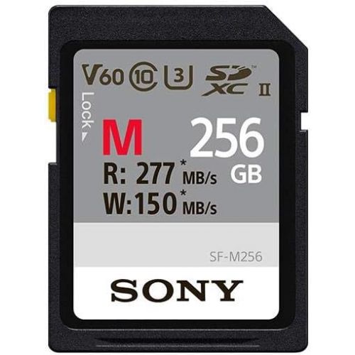 소니 [아마존베스트]Sony HXR-NX100 Professional Compact Camcorder 256GB SF-M Series UHS-II SDXC Memory Card, Microfiber Cloth