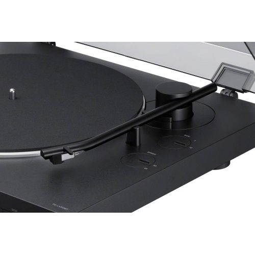 소니 Sony PS-LX310BT Belt Drive Turntable: Fully Automatic Wireless Vinyl Record Player with Bluetooth and USB Output Black