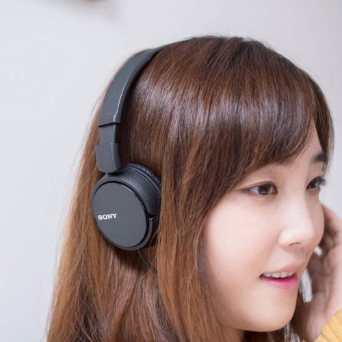 소니 Sony ZX Series Wired On-Ear Headphones, Black MDR-ZX110