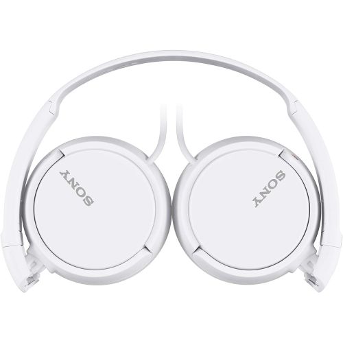 소니 Sony ZX Series Wired On-Ear Headphones, White MDR-ZX110