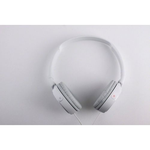 소니 Sony ZX Series Wired On-Ear Headphones with Mic, White MDR-ZX110AP