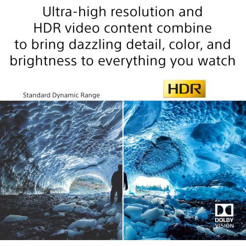 소니 Sony X91J 85 Inch TV: Full Array LED 4K Ultra HD Smart Google TV with Dolby Vision HDR and Alexa Compatibility KD85X91J- 2021 Model, Black