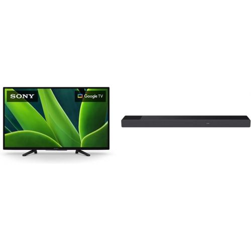 소니 Sony 32 Inch 720p HD LED HDR TV W830K Series with Google TV and Google Assistant-2022 Model w/HT-A7000 7.1.2ch 500W Dolby Atmos Sound Bar Surround Sound Home Theater with DTS