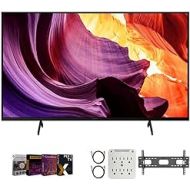 Sony KD43X80K 43 X80K 4K Ultra HD LED Smart TV (2022 Model) Bundle with Premiere Movies Streaming 2020 + 37-100 Inch TV Wall Mount + 6-Outlet Surge Adapter + 2X 6FT 4K HDMI 2.0 Cab