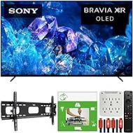 Sony XR65A80K Bravia XR A80K 65 inch 4K HDR OLED Smart TV 2022 Model Bundle with TaskRabbit Installation Services + Deco Mount Wall Mount + HDMI Cables + Surge Adapter