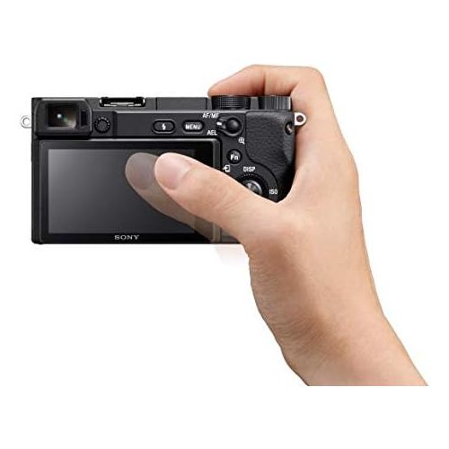 소니 [아마존베스트]Sony Alpha a6400 Mirrorless Camera: Compact APS-C Interchangeable Lens Digital Camera with Real-Time Eye Auto Focus, 4K Video & Flip Up Touchscreen - E Mount Compatible Cameras - I