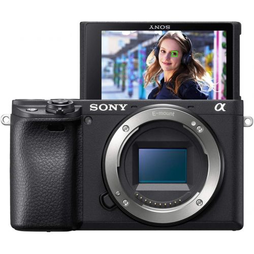 소니 [아마존베스트]Sony Alpha a6400 Mirrorless Camera: Compact APS-C Interchangeable Lens Digital Camera with Real-Time Eye Auto Focus, 4K Video & Flip Up Touchscreen - E Mount Compatible Cameras - I