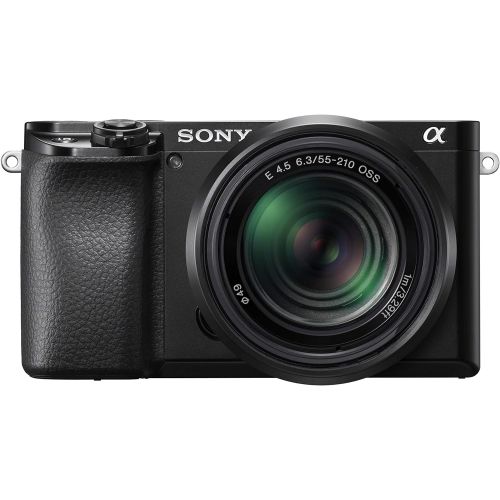 소니 [아마존베스트]Sony Alpha A6100 Mirrorless Camera with 16-50mm and 55-210mm Zoom Lenses, ILCE6100Y/B, Black