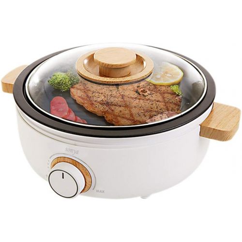 소니 [아마존베스트]Sonya SYHP-2B High End Multi-Functional Non Stick Electric Shabu shabu Hot Pot 4-in-1 Super Cooker, Bonus BBQ Grill Pan