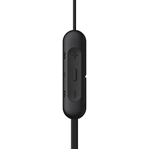 소니 [아마존베스트]Sony WI-C200B Wireless Bluetooth In-Ear Headphones (15 Hours Battery Life, Voice Assistant, Magnetic Earplugs, Built-in Headset Function, Headset with Microphone) Black