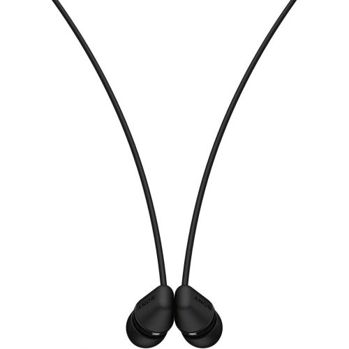 소니 [아마존베스트]Sony WI-C200B Wireless Bluetooth In-Ear Headphones (15 Hours Battery Life, Voice Assistant, Magnetic Earplugs, Built-in Headset Function, Headset with Microphone) Black