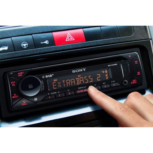 소니 [아마존베스트]-Service-Informationen Sony MEX-N7300BT Car Radio with CD, DAB/DAB+ Reception, External Microphone, Illuminaz Can be personalised with 35,000 Colours, voice control with Siri Eyes Free and Android, NFC,