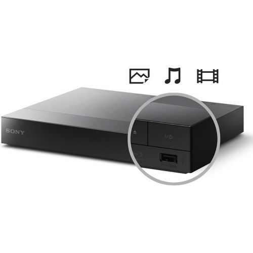 소니 Sony BDP S6700 Blu ray Player (Wireless Multiroom, Super WiFi, 3D, Screen Mirroring, 4K Upscaling) Black & Amazon Basics High Speed HDMI Cable, CL3 Certified, HDMI Standard 2.0, 1.