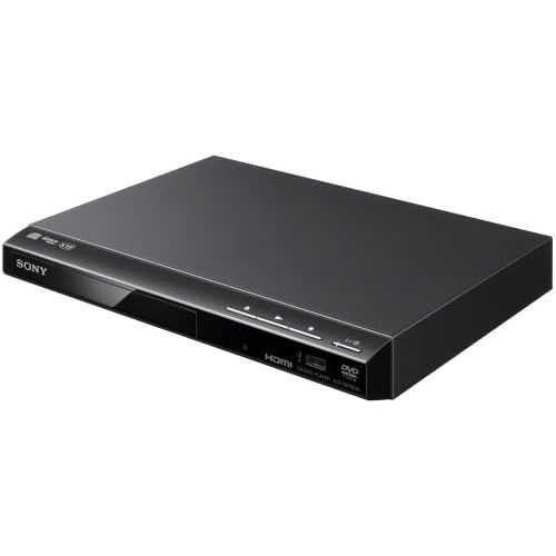 소니 Sony DVP SR760H DVD Player / CD Player (HDMI, 1080p Upscaling, USB Input) Black & Amazon Basics High Speed Cable, Ultra HD HDMI 2.0, Supports 3D Formats, with Audio Return Channe