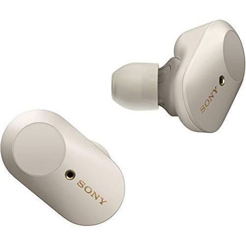 소니 Sony WF 1000XM3 Industry Leading Noise Canceling Truly Wireless Earbuds Headset/Headphones with Alexa Voice Control And Mic For Phone Call, Silver