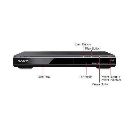 소니 Sony 1080p Upscaling DVD Player With Multi-Brand TV Remote Control, Multiple Format Disc Playback, Precision Cinema Progressive Technology, Multiple-Disc Resume, Dolby Digital And