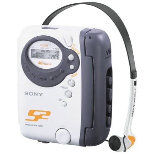 소니 Sony WM-FS222 S2 Sports Walkman Stereo Cassette Player with FMAMTV and Weather Radio