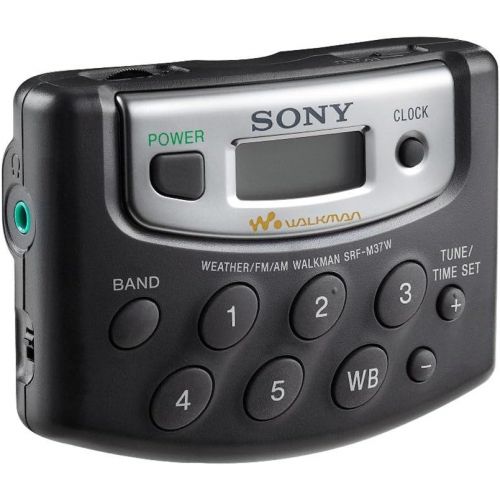 소니 Sony Walkman Digital Tuning Portable Palm Size AMFM Stereo Radio includes Sony MDR Stereo Headphones (Black)