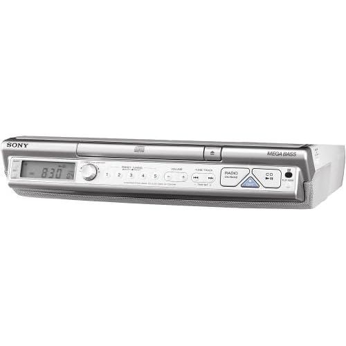 소니 Sony ICF-CD543RM Kitchen CD Clock Radio (Silver) (Discontinued by Manufacturer)