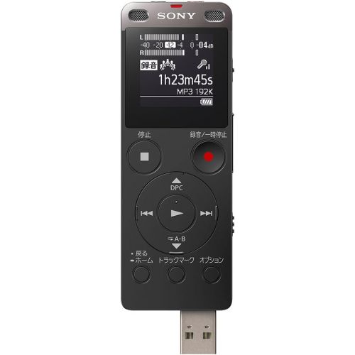 소니 Sony Stereo IC Recorder 4GB with FM Tuner Black ICD-UX560FB