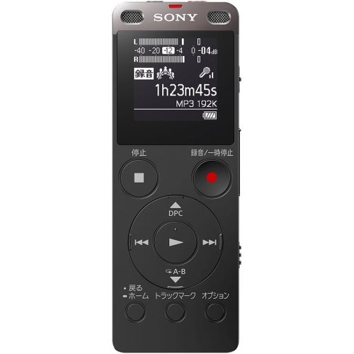 소니 Sony Stereo IC Recorder 4GB with FM Tuner Black ICD-UX560FB