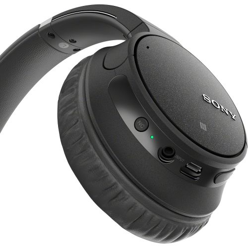 소니 Sony WH-CH700N Wireless Noise Canceling Headphones (Black) wcarryign case and 10ft Audio Cable