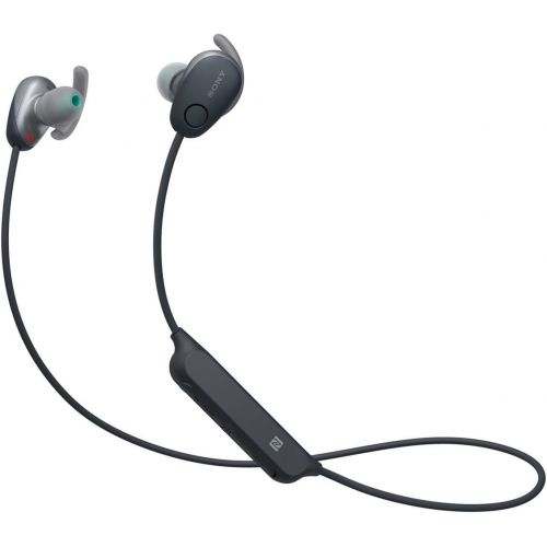 소니 Sony SP600N Wireless Noise Canceling Sports In-Ear Headphones, Black (WI-SP600NB)