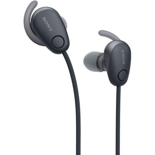 소니 Sony SP600N Wireless Noise Canceling Sports In-Ear Headphones, Black (WI-SP600NB)