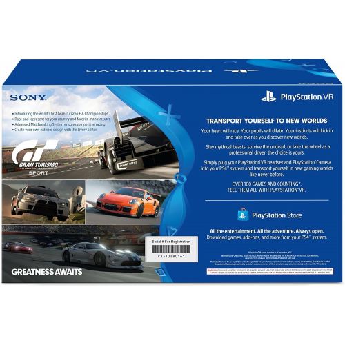 소니 Sony PlayStation VR Bundle (2 Items)- Gran Turismo Sport Bundle and PlayStation Move Motion Controllers - Two Pack