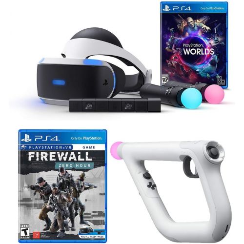 소니 Sony PlayStation VR Launch Bundle 3 Items:VR Launch Bundle,PSVR Aim Controller Farpoint Bundle,Mytrix HDMI Cable