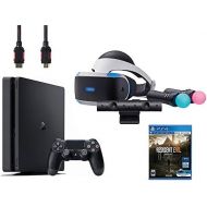 PlayStation VR Bundle 5 Items:VR Headset,Playstation Camera,Playstation Move Motion Controllers,Sony PS4 Slim 1TB Console - Jet Black,VR Game Disc Resident Evil 7:Biohazard