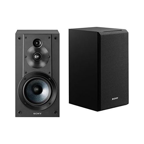 소니 Sony SSCS5 3-Way 3-Driver Bookshelf Speaker System (Black)