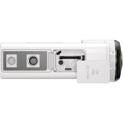 소니 Sony FDRX3000RW 4K HD Recording, Action Cam, Live View Underwater Camcorder, White