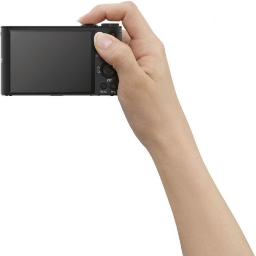 소니 Sony DSC-WX300B 18.2 MP Digital Camera with 20x Optical Image Stabilized Zoom and 3-Inch LCD (Black)