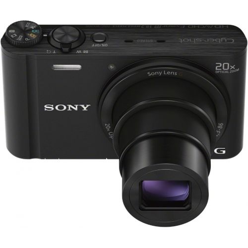 소니 Sony DSC-WX300B 18.2 MP Digital Camera with 20x Optical Image Stabilized Zoom and 3-Inch LCD (Black)