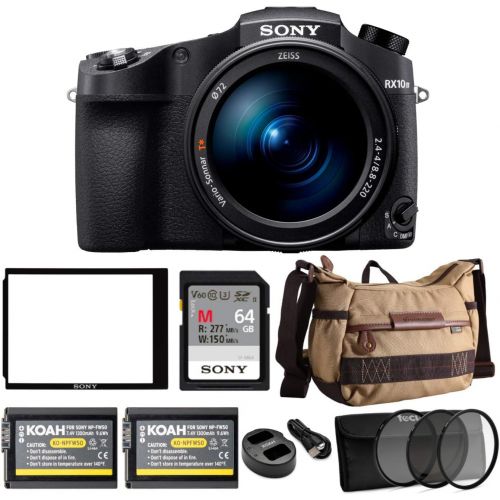 소니 Sony CyberShot RX10 IV with 0.03 Second Auto-Focus & 25x Optical Zoom (DSC-RX10M4), SanDisk Extreme PRO 64GB