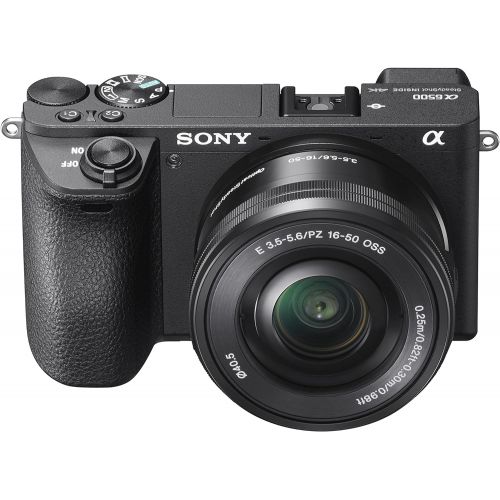 소니 Sony Alpha a6500 Mirrorless Digital Camera Bundle with 2.95 LCD, Black (ILCE6500KIT)