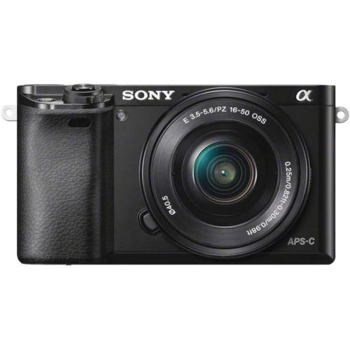 소니 Sony Alpha a6000 Mirrorless Camera w 16-50mm Lens & 64GB Card Bundle (Silver)