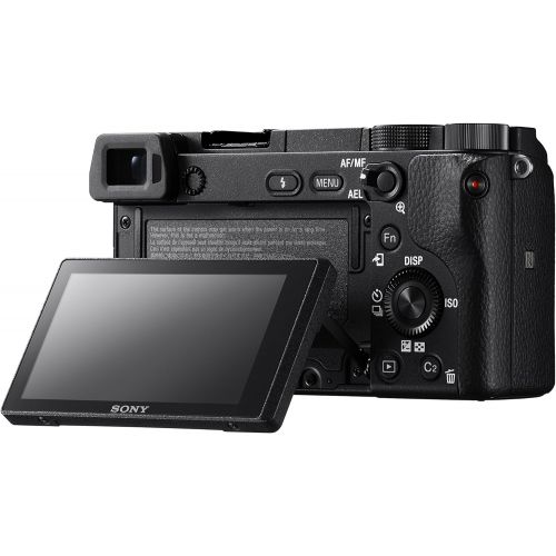 소니 Sony Alpha a6300 Mirrorless Camera: Interchangeable Lens Digital Camera with APS-C, Auto Focus & 4K Video - ILCE 6300 Body with 3” LCD Screen - E Mount Compatible - Black (Includes